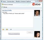 IM ME: brings MSN instant messaging via Bebo